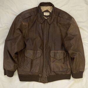 Vintage 80s St Malo Leather Jacket Brown - Women’s Size Large